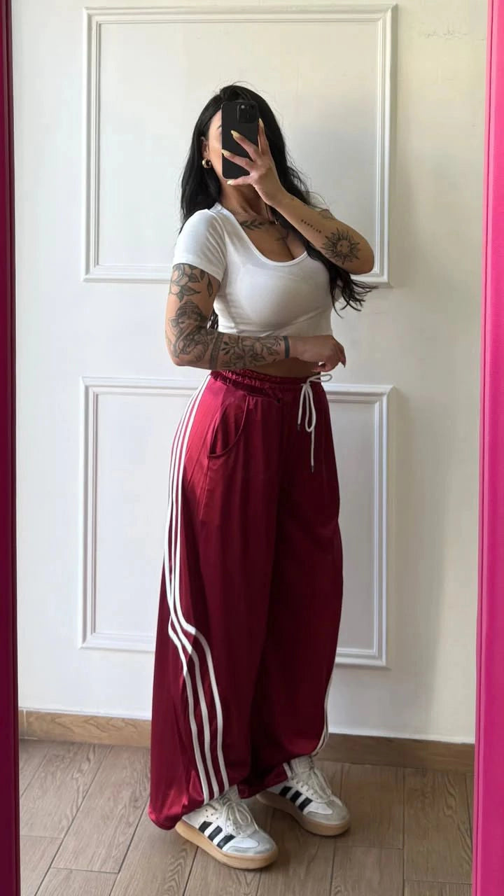 Pantaloni Sportivi con Strisce Laterali