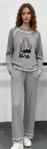 Tuta Comoda con Stampa Cartoon