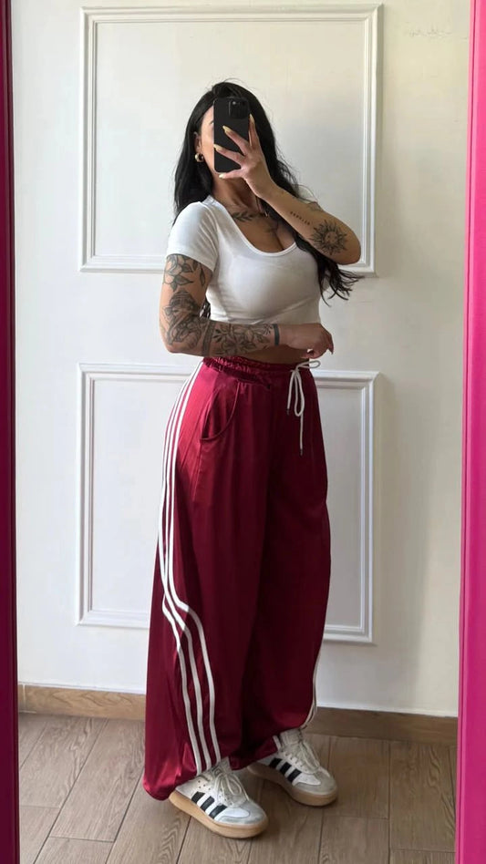 Pantaloni Sportivi con Strisce Laterali