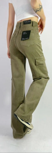 Pantalone Cargo Wide Leg