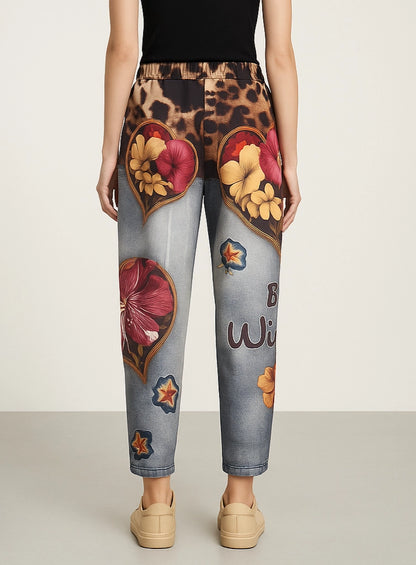Pantaloni Artistici Mix Print